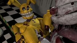 2boys 3d 3d_animation anal_sex animated animatronic anthro ass bear blue_eyes boner count_the_ways cum ejaculation erection fangs fazbear_frights five_nights_at_freddy's five_nights_at_freddy's:_fazbear_frights fnaf funtime_freddy_(fnafsl) gay ingame_model into_the_pit looking_at_another male male/male male_only monster nude penetration penis pit_spring_bonnie_(fnafitp) rabbit robot scottgames sex short_playtime sound sound_effects spring_bonnie spring_bonnie_(fnaf) tagme video yellow_body