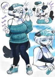 anthro big_breasts fat fat_girl pepper_(puppychan) puppkittyfan1 puppychan puppychan48 tomboy wolfertinger