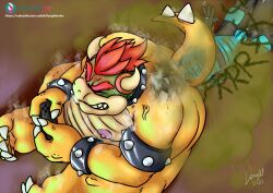 absurd_res anthro bowser dragon duo facefarting facesitting fart hi_res laught lizard male male/male mario_(series) mythological_creature mythological_scalie mythology nintendo reptile scalie sitting_on_another turtle