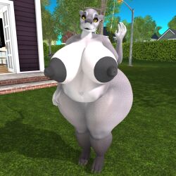 anthro big_ass big_breasts breasts bubble_butt female ferialexonar huge_ass huge_breasts sergal thick_thighs wide_hips