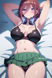 ai_generated anime_girl arisato_yu big_ass big_breasts go-toubun_no_hanayome nakano_miku panties