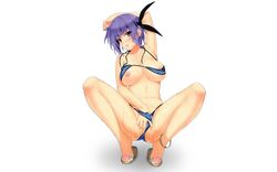 ayane_(doa) bikini breasts dead_or_alive fingering iizuki_tasuku masturbation nipples photoshop scan swimsuit white_background