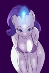 anthro bikini friendship_is_magic my_little_pony rarity_(mlp) seductive smooth_skin solo vin4art