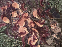 1boy 1girls ambiguous_penetration barefoot boots breast_grab breast_squeeze breasts cheating covered_penetration cuckold cum cum_in_mouth empty_eyes female female_focus forced high_resolution implied_penetration implied_sex lactation large_breasts leaf mage mage_(ragnarok_online) milk netorare nipples open_mouth plant ragnarok_online rain rape sex sex_under_clothes sex_under_skirt skirt sword swordsman swordsman_(ragnarok_online) tears tentacle tentacle_under_skirt tentacles_under_clothes vaginal_penetration weapon xration