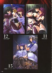 blush breasts bukkake cum erect_nipples female femsub gangbang group_sex highres huge_breasts igawa_asagi kagami kangoku_senkan lieri_bishop multiple_girls multiple_subs naomi_evans nuye oboro_(taimanin_asagi) rieri_bishop saliva scan skirt taimanin_asagi tentacle tongue translated vibrator yuri