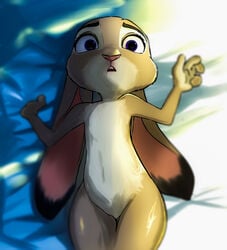 1girls disney female flat_chest furry furry_only imminent_rape judy_hopps lying_down no_nipples nude solo zigrock001 zootopia