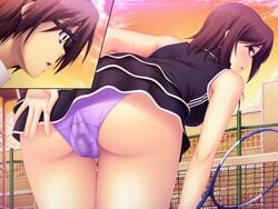 game_cg nerawareta_megami_tenshi_angeltia panties shizumi_suzune sport tagme tennis tsukumo_kazuita underwear vibrator