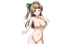 breasts love_live! love_live!_school_idol_project minami_kotori nipples nude nude_filter otono_natsu photoshop pussy uncensored white_background