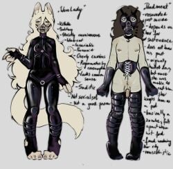animal_humanoid bdsm_gear bdsm_outfit bell bell_collar bondage cat_humanoid cfnm claws clothing collar corset dominant dominant_female dominant_humanoid duo english_text felid felid_humanoid feline feline_humanoid female gas_mask gear genitals gimp gimp_mask gimp_suit gloves hair handwear harness hi_res human humanoid humanoid_genitalia humanoid_penis immortality kyjaanka leather leather_clothing leather_gloves leather_handwear leather_harness leather_legwear leather_suit leather_thigh_highs leather_topwear leg_scar legwear lingerie long_hair male mammal mammal_humanoid mask masked_male muzzle_(object) muzzled nipple_piercing nipples penis piercing scar scars_all_over sharp_teeth strapon straps submissive submissive_human submissive_male teeth text thigh_highs thigh_scar topwear undead werecat werecreature werefelid werefeline zombie
