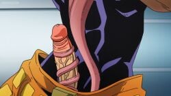1boy auto_penis_lick autofellatio cock_edit edit gay huge_cock jojo's_bizarre_adventure kosine1777 long_tongue masturbation muscular muscular_male narancia_ghirga oral_masturbation penis screencap screenshot screenshot_edit tan_skin third-party_edit tongue_wrap tongue_wrapped_around_penis twink vento_aureo