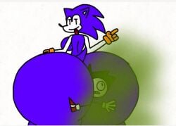 animal_ears anthro arm_tuft arm_up arms_up ass back_view background big_ass big_thighs blue_fur dripisthebest fanart fart fart_cloud fart_fetish farting female fur gassy gassy_female gloves green_fart green_fart_cloud hedgehog male multicolored_body multicolored_fur needlemouse_(character) needlemouse_(series) original_character sega shoes shoes_only simple_background solo sonic_(series) sonic_the_hedgehog_(series) sticking_out_tongue stockman stuck stuck_in_ass tail thighs tongue tongue_out