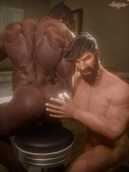 bubble_ass bubble_butt gay hand_on_ass hand_on_butt hunks interracial male/male male_only marvel marvel_rivals mr_fantastic_(marvel_rivals) muscular_male namor_mckenzie_(ch'ah_toh_almehen) namor_mckenzie_(sub-mariner) reed_richards