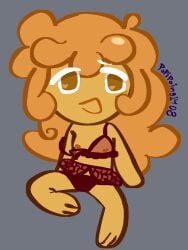 brown_eyes cookie_run cookie_run_ovenbreak daughter female orange_hair popipoing tagme teasing_viewer walnut_cookie young younger_female