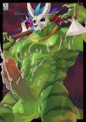 2026 abs absurd_res anthro artist_logo balls bodily_fluids bone bone_mask cum cum_covered cum_on_arm cum_on_belly cum_on_body cum_on_chest cum_on_face cum_on_hand cum_on_penis cum_on_self cum_string digital_media_(artwork) ejaculation english_text erection erlenmeyer_flask feathered_headdress genital_fluids genitals glans green_body hi_res holding_object holding_staff holding_vial humanoid_genitalia humanoid_penis jewelry laboratory_equipment laboratory_glassware lihzahrd lizard logo male mask messy monsterplus muscular muscular_anthro muscular_male muscular_thighs navel necklace nipples nude pecs penis portrait reptile scalie scientific_instrument skull skull_accessory skull_mask solo staff tail terraria text three-quarter_portrait tribal vein veiny_penis vial witch_doctor_(terraria) yellow_eyes