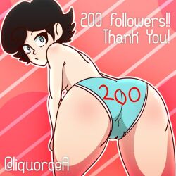 back_view female liquorice looking_at_viewer panties tagme