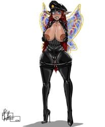 big_areolas big_breasts big_nipples dae latex latex_bodysuit latex_clothing nipple_piercing pixie tiny_pixie_dae tinypixiedae