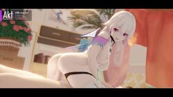 1girl 3d 3d_(artwork) 3d_animation akt animated cowgirl_position female_on_top female_penetrated hetero honkai:_star_rail march_7th_(honkai:_star_rail) riding_penis sound straight tagme video