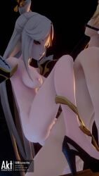 1boy 1boy1girl 3d 3d_(artwork) 3d_animation 4k 4k_resolution aether_(genshin_impact) akt animated assertive_female bare_ass bare_breasts bondage dominant_female female_penetrated femdom genshin_impact looking_at_viewer ningguang_(genshin_impact) reverse_rape sound tagme tits_out video