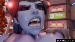 2girls 3d 3d_animation animated battle black_hair bouncing_breasts breasts breasts_out dildo eyeshadow female fighting funny hair_flip horse_dildo jujutsu_kaisen light-skinned_female light_skin long_hair makeup mascara_tears medium_breasts meme mp4 naoya_hair_flip naoya_hitting_choso_without_looking_(meme) nipples no_panties overwatch overwatch_2 parody ponytail punching punching_breasts purple-skinned_female purple_hair purple_skin pussy ryona short_hair shorter_than_10_seconds slayed.coom sound tracer tracer_(overwatch_2_suit) very_long_hair video widowmaker