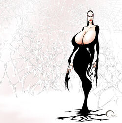 breasts huge_breasts morticia_addams omac the_addams_family