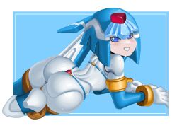 1girls android ass capcom fairy_leviathan mega_man mega_man_zero riso robot