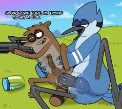 balls chipchell crossover fortnite gay male male/male male_only male_penetrated male_penetrating male_penetrating_male mordecai_(regular_show) non-human non-human_body non-human_head non-human_only penetration penetration_from_behind penis regular_show rigby_(regular_show) toony yaoi