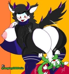 1boy1girl anal anal_sex anthro anthro_on_anthro ass balls big_ass big_balls big_breasts big_butt big_nipples big_penis breasts bubble_ass bubble_butt cat_boy catboy curvy curvy_figure enormous_butt feline fur furry hard_sex huge_ass huge_balls huge_breasts huge_butt huge_cock huge_nipples jespley jespleyelemofeliz large_areolae large_ass large_balls large_butt large_nipples large_penis larger_female nipples penetration penis request small_but_hung smaller_male smaller_male_larger_female