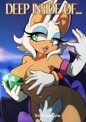 1girls anthro comic comic_cover eyeshadow female green_eyes kinkymation makeup nude nude_female rouge_the_bat sega shadow_the_hedgehog sonic_(series) sonic_the_hedgehog_(series) wings