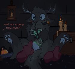 2d_animation animated animated_png anthro atmospheric balls big_eyes bioluminescence bioluminescent_cum bioluminescent_penis blue_body blue_cum blue_eyes blue_paws blue_penis blush bodily_fluids bubble candle colored_cum cum cum_bubble dragonbooper duo ear_piercing ear_ring ejaculation floating_hands fluffy fluffy_ears flustered fur fur_markings genital_fluids genitals glowing glowing_genitalia glowing_penis horn magic male male/male markings microsoft minecraft mojang penis petting piercing ring_piercing round_eyes small_penis teasing unusual_bodily_fluids unusual_cum unusual_genital_fluids warden_(minecraft) xbox_game_studios