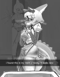 2025 anal anal_beads anal_beads_in_ass anal_sex anthro ass bedroom_eyes big_breasts big_butt black_and_white bob_cut bodily_fluids bone_frill breasts bubble_butt caption cavemanon_studios chervyarts clothing curvy_figure daughter_(lore) dinosaur duo english_text eyewear fake_cat_ears fake_ears female frill_(anatomy) glasses goodbye_volcano_high hadrosaurid hair imminent_disaster ko_op_(game_developer) legwear long_tail looking_at_viewer looking_back looking_back_at_viewer maid_uniform mature_anthro mature_female melissa_(snoot_game) monochrome mother_(lore) mother_and_child_(lore) mother_and_daughter_(lore) naomi_(gvh) narrowed_eyes object_in_ass ornithischian ornithopod parasaurolophus parent_(lore) parent_and_child_(lore) parent_and_daughter_(lore) penetration prehistoric_species puffy_sleeves reptile round_glasses scalie seductive selfie sex_toy sex_toy_in_ass sex_toy_insertion short_hair short_sleeves smile snoot_game snout spiked_tail spikes spikes_(anatomy) stockings sweat sweatdrop sweater sweaty_butt tail text thick_thighs topwear uniform voluptuous voluptuous_anthro voluptuous_female walk-in wide_hipped_anthro wide_hipped_female wide_hips