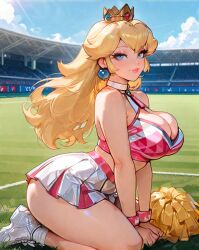 princess peach from nintendo by myaicrush
