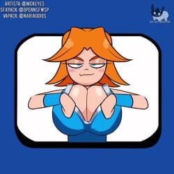 1girls 2d 2d_(artwork) absolute_cinema animated big_breasts bounce bouncing bouncing_breasts breasts breasts_focus clash_(series) clash_royale cleavage cleavage_cutout cleavage_window emote emote_(clash_royale) female female_focus female_only gigantic_breasts huge_breasts jiggle jiggling jiggling_breasts mckeyes naughty naughty_face naughty_smile open_mouth opennsfwsp orange_hair sexually_suggestive short_hair shorter_than_10_seconds smile smiling smiling_at_viewer sound supercell tagme teasing teasing_viewer tomboy tongue tongue_out valkyrie valkyrie_(clash_of_clans) valkyrie_(clash_royale) video