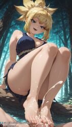 1girls ai_generated bare_legs bare_shoulders bare_thighs barefoot big_breasts blonde_female blonde_hair blue_eyes breasts cavewoman clothed clothed_female cum cum_on_feet curvy curvy_body curvy_female dr.stone dreamyan_ai feet foot_fetish foot_focus footjob forest full_body hi_res high_quality high_resolution highres kohaku_(dr.stone) large_breasts looking_at_viewer male_pov open_mouth outdoors pov short_hair smile smiling thick_ass thick_thighs thighs toes uncensored