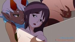 2girls animated fingering liquorice tagme whispering yuri