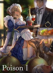 1girls 2boys alcohol ankle_cuffs apron arms_behind_back artoria_pendragon bangs bit_gag black_jacket black_ribbon blonde_hair blue_dress blurry blush bondage bondage_with_feral bottle bound bound_ankles bound_wrists breasts canine collar cover cuffs cunnilingus cup depth_of_field doberman dress drinking_glass erect_nipples fate_(series) female female_focus female_human/male_feral femsub feral feral_on_female feral_on_human food forced_bestiality frilled_dress frills fruit gag gagged garter_straps glasses glint green_eyes hair_over_one_eye human human_female indoors interspecies jacket kneeling licking light_particles long_hair long_sleeves maid maid_headdress male male_on_female mouth_hold multiple_boys neck_ribbon nipple_bulge nippleless_bra nippleless_clothes nipples no_bra no_panties oral original ponytail predicament_bondage puffy_short_sleeves puffy_sleeves pussy restrained ribbon ribbon_trim rolling_eyes saber saber_01 saliva saliva_trail sandwich serving_dome short_over_long_sleeves short_sleeves showgirl_skirt skirt skirt_lift small_breasts solo_focus spreader_bar sunlight swept_bangs tears thighhighs tied_hair tiered_tray title torture tray unbuttoned waist_apron weight white_hair white_legwear wine wine_bottle wine_glass zoophilia