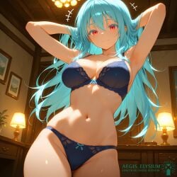 1girls 2026 adjusting_hair aegis_elysium ai-generated ai_art ai_generated arm_up armpit armpits arms_up big_breasts bikini black_bikini black_lingerie blue_hair blushing_at_viewer blushing_female breasts ciel_(tensei_shitara_slime_datta_ken) cleavage female female_focus female_only grabbing grabbing_hair hair_ornament headpiece hi_res high_quality high_res high_resolution holding holding_hair huge_breasts indoor indoors lamp large_breasts light lingerie lingerie_bra lingerie_only lingerie_panties long_hair massaging massaging_breasts panties portrait red_eyes room seductive_look seductive_smile smiling smiling_at_viewer solo solo_focus tensei_shitara_slime_datta_ken thick_breasts thick_thighs thighs tiara turquoise_hair very_long_hair wardrobe watermark