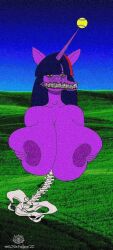 1_horn 3_fingers anthro areola ball big_areola big_breasts breasts equid equine female female_anthro fingers friendship_is_magic god_has_left_us hair hasbro hi_res horn horror horror_(theme) horse huge_breasts landscape mammal my_little_pony nightmare_fuel pelvis pony purple_body purple_hair red_hair scary solo spine stinkfingerz tennis_ball terrifying twilight_sparkle_(mlp) upper_body what why yellow_sclera