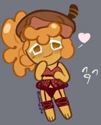 brown_eyes cookie_run cookie_run_ovenbreak daughter female orange_hair popipoing tagme teasing_viewer walnut_cookie young younger_female