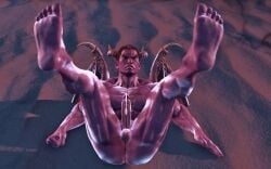 3d 3d_(artwork) 3d_model bandai_namco barefoot beach cum cumming daddy daddy_anus demon demon_boy demon_horns devil_kazuya dilf erect_penis erection helpless helpless_male island kazuya_mishima legs_apart legs_spread legs_up looking_at_viewer looking_at_you male male_focus male_only middle_aged middle_aged_male middle_aged_men mishima_kazuya muscles muscular muscular_male ogami4 on_the_ground purple_skin sand scar_on_chest solo solo_focus solo_male spread_eagle submissive submissive_male submissive_villain tekken tekken_8 villain winged_demon