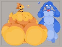 absurd_res anthro ass avian balls big_balls big_breasts big_butt big_penis bird blue_body breasts bubble_butt chica_(fnaf) chicken emobunny female five_nights_at_freddy's five_nights_at_freddy's_2 galliform genitals hi_res huge_balls huge_breasts huge_butt huge_cock huge_hips huge_thighs hyper hyper_breasts hyper_butt hyper_thighs lagomorph leporid male male/female mammal penis phasianid pubes rabbit scottgames size_difference thick_thighs toy_bonnie_(fnaf) vulva wide_hips withered_chica withered_chica_(fnaf) yellow_body