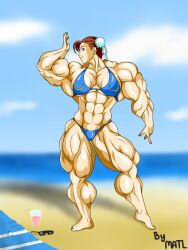 abs biceps breasts chun-li extreme_muscles female matl muscles muscular muscular_arms muscular_female muscular_legs muscular_thighs pecs street_fighter