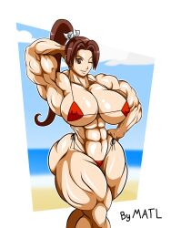 abs biceps breasts extreme_muscles female king_of_fighters mai_shiranui matl muscles muscular muscular_arms muscular_female muscular_legs muscular_thighs pecs