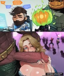 1girls abs ai_generated big_breasts big_penis blue_eyes blush cheating cheating_wife chibi club clueless_cuck costume cuckold dark-skinned_female dark-skinned_male drunk earrings fantastic_four halloween hand_on_head holding_penis invisible_woman jazzifu johnny_storm marvel marvel_rivals mermaid_suit namor_mckenzie_(sub-mariner) netorare outdoor_nudity pre-cum public_exposure public_sex reed_richards self_upload sue_storm sweat text text_bubble the_thing_(marvel) uneven_eyes