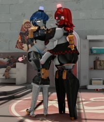 1femboy 1futa 3d big_ass big_breasts big_penis dell_spencer dispenelope_(diamond_nella) dispenser_(team_fortress_2) erection femboy futa_is_bigger futa_on_male futanari huge_cock male mimi_sentry nervous penis_size_difference robot robot_femboy robot_futa semi-erect team_fortress_2 tf2 thick_thighs wide_hips