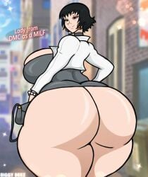 1girls ass big_ass biggy_deez bottom_heavy bubble_butt dat_ass devil_may_cry dumptruck_ass duplicate fat_ass female female_only huge_ass lady_(devil_may_cry) large_ass looking_at_viewer looking_back lowres massive_ass milf no_panties no_underwear repost skirt solo thick_ass thick_thighs thunder_thighs venus_body wide_hips