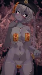 cherry_blossoms chinese chinese_clothes covered_nipples covered_pussy female japanese jiangshi jiangshi_costume pasties vrchat vrchat_avatar vrchat_model
