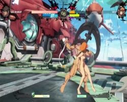 1boy 1girls anchor animated ass balls breasts brown-skinned_male brown_hair brown_skin dark_hair detailed_background english_voice_acting female fight fighting fighting_game flaccid gameplay guilty_gear guilty_gear_strive human light-skinned_female light_skin male may_(guilty_gear) mod mp4 music naked naked_hat no_sex nude nude_female nude_male penis ponytail pussy sol_badguy sound tagme video voice