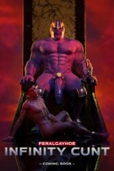 balls bara big_penis cock_ring feralgayhoe gay male male/male male_nipples male_only manly marvel marvel_comics mature_male muscular_male nipples nude penis peter_parker purple_skin size_difference spider-man spider-man_(series) teen_boy thanos