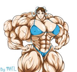 abs biceps breasts chun-li extreme_muscles female hyper_muscles matl muscles muscular muscular_arms muscular_female muscular_legs muscular_thighs pecs street_fighter