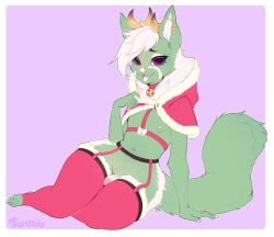 1boy anthro christmas femboy furry furry_only girly hi_res holidays invalid_tag male male_only patreon reward sunshiu trap xany